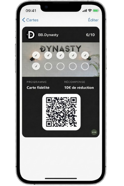 Aperçu Apple Wallet FideliteProPlus