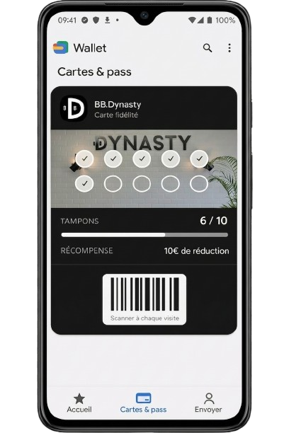 Aperçu Google Wallet FideliteProPlus